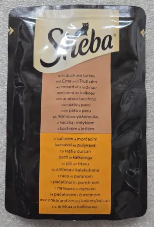 Sheba s kachním a krůtím, kapsička, 85 g