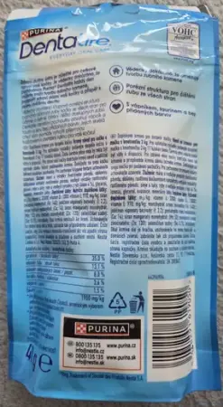 Purina DentaLife Everyday Oral Care s lososem, péče o zuby, pamlsek, 40 g