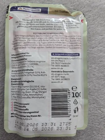 Dein Bestes mit Truthahn in Sauce, krůtí v omáčce, kapsička, 100 g