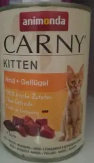 Animonda Carny Kitten Rind + Geflügel, hovězí a drůbeží pro koťata, konzerva, 200 g