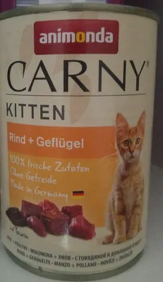 Animonda Carny Kitten Rind + Geflügel, hovězí a drůbeží pro koťata, konzerva, 200 g