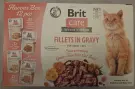 Brit Care Cat Flavour Box Fillets in Gravy, filety v omáčce, kapsičky, 12× 85 g