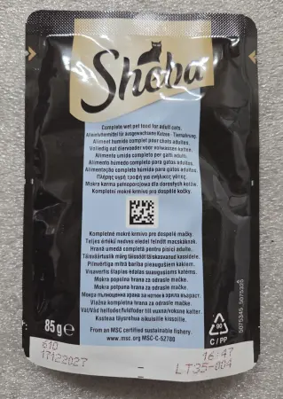 Sheba s bílou rybou, kapsička, 85 g
