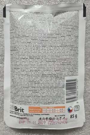 Brit Care Cat Fillets in Gravy Choice Chicken, kuřecí filety v omáčce, kapsička, 85 g