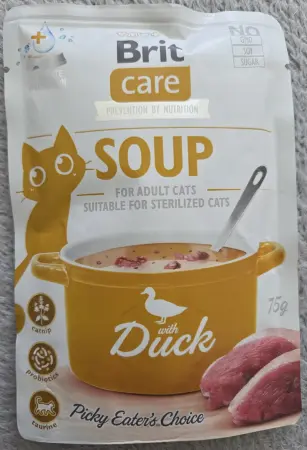 Brit Care Cat Soup with Duck, kachní polévka, kapsička, 75 g