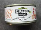 Greenwoods Delight Chicken & Beef, kuřecí filet s hovězím ve vývaru, konzerva, 70 g
