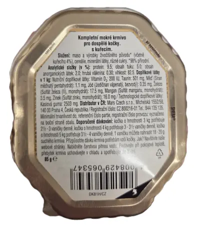 Sheba Classics Paté con pollo, kuřecí paštika, vanička, 85 g