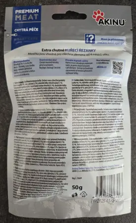 Akinu Masíčka Kuřecí řezanky, pamlsek, 50 g