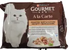 GOURMET A la Carte multipack kuře, hovězí, pstruh a treska tmavá, kapsičky, 4× 85 g