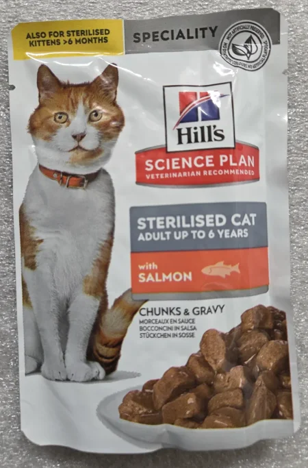 Hill's Science Plan Sterilised Cat s lososem kapsička