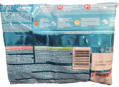 Purina ONE Sterilcat s lososem a mrkví a s krůtou a zelenými fazolkami 4 x 85 g