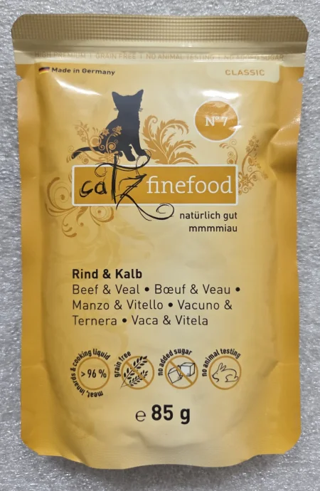 Catz Finefood Classic N°7 Hovězí & Telecí